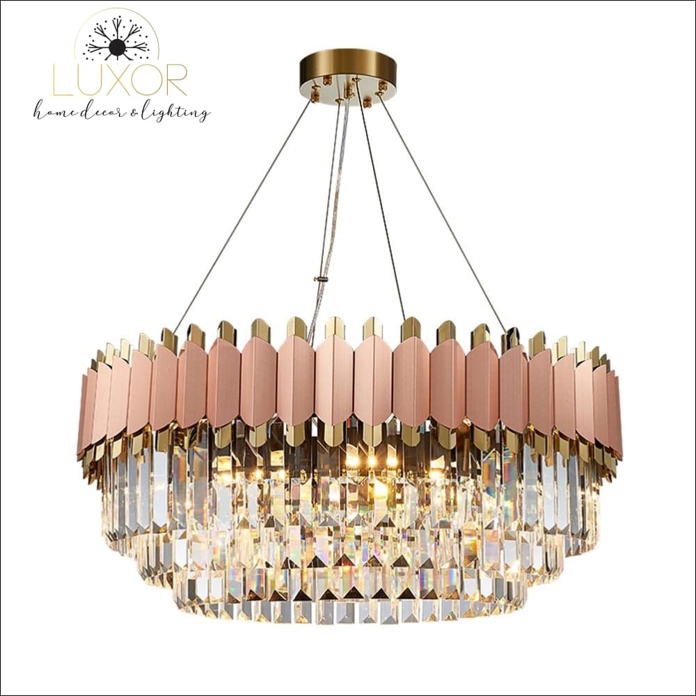 chandeliers Castillo Rose Gold Classic Crystal Chandelier - Luxor Home Decor & Lighting
