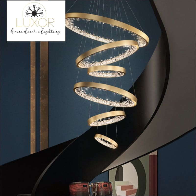 Catali Modern Ring Chandelier - chandeliers