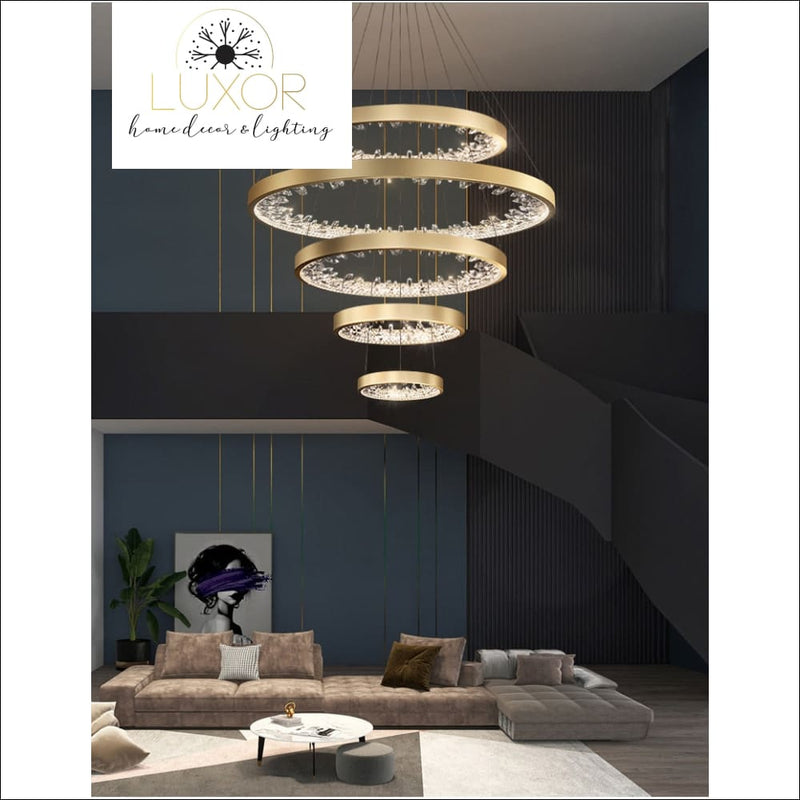 Catali Modern Ring Chandelier - chandeliers