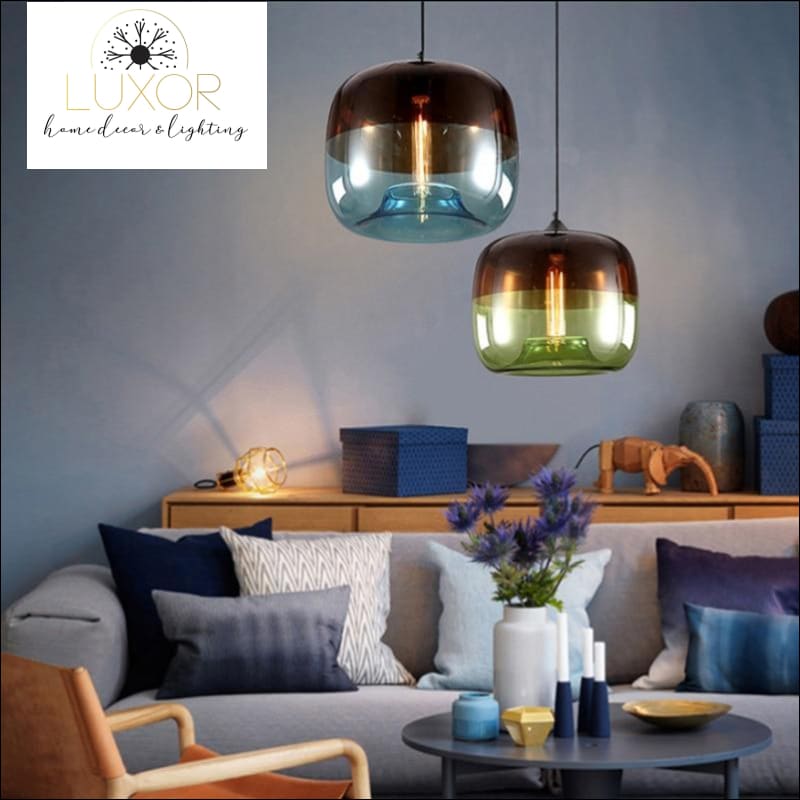 pendant lighting Catalina Colorful Glass Pendant - Luxor Home Decor & Lighting