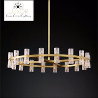 Cavelle Villa Round Chandelier - 24 light D60cm / Lacquered Burnished Brass - chandeliers