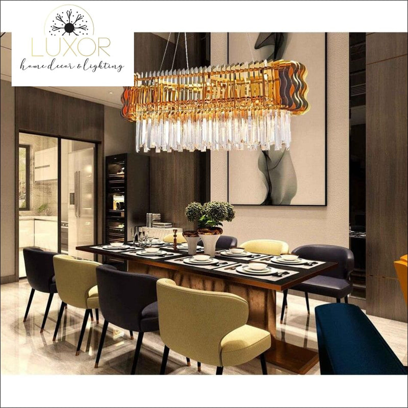 chandeliers Charleston Golden Crystal Chandelier - Luxor Home Decor & Lighting