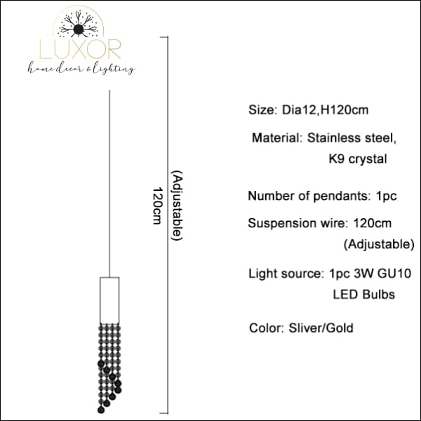 chandeliers Charlini Crystal Chandelier - Luxor Home Decor & Lighting