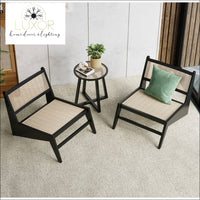 Chesley Rattan Accent Chair - Black