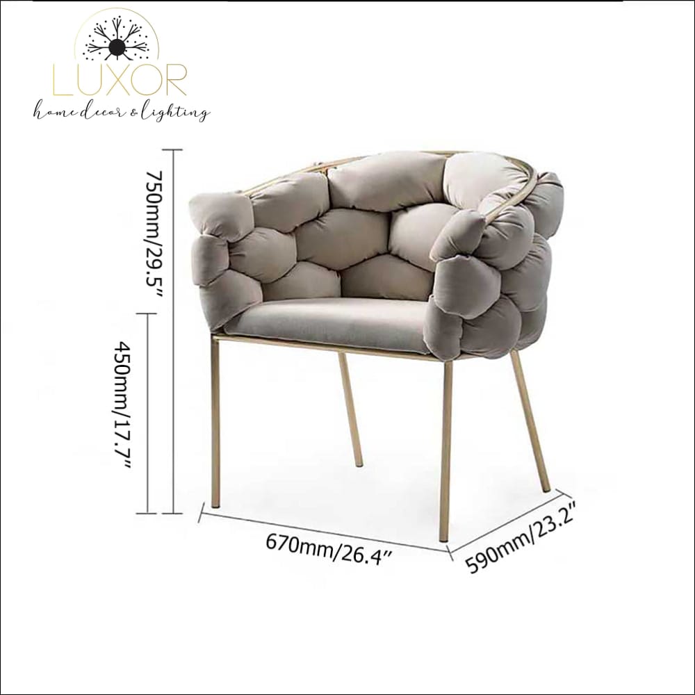 Circ Tufted Velvet Chair