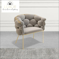 Circ Tufted Velvet Chair - Gray