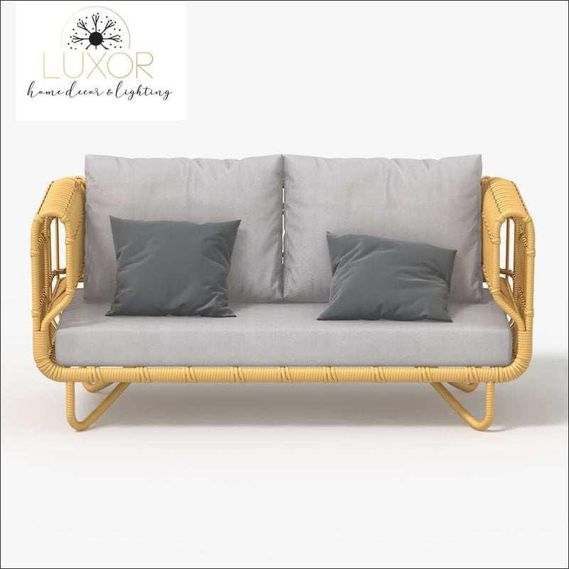 Clarivi 4 Pieces Outdoor Rattan Set - Outdoor Seating