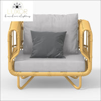 Clarivi 4 Pieces Outdoor Rattan Set - Outdoor Seating