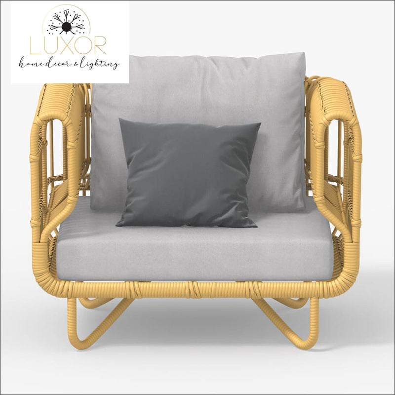 Clarivi 4 Pieces Outdoor Rattan Set - Outdoor Seating