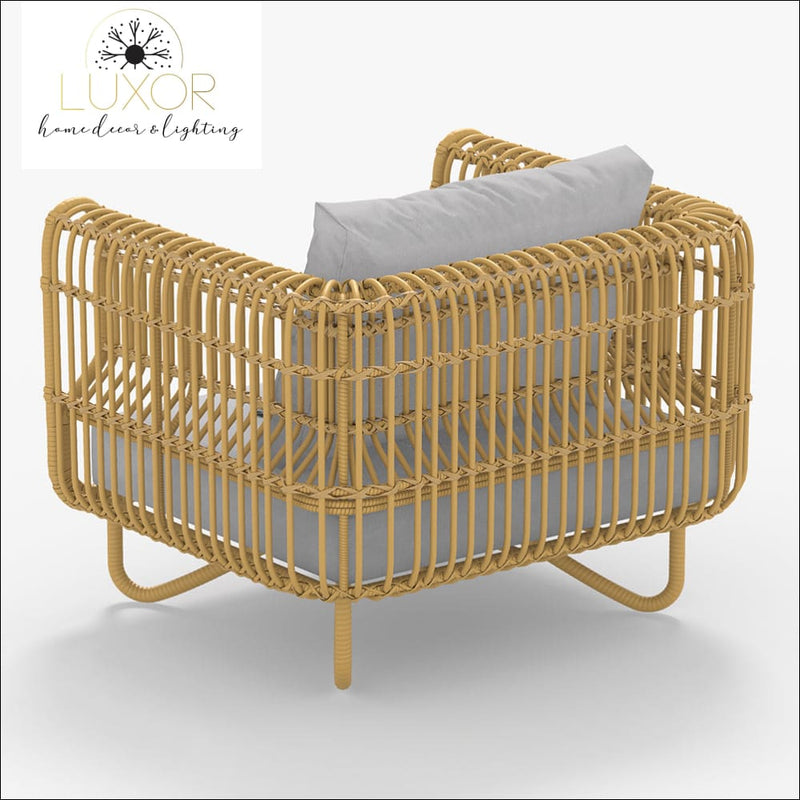 Clarivi 4 Pieces Outdoor Rattan Set - Outdoor Seating