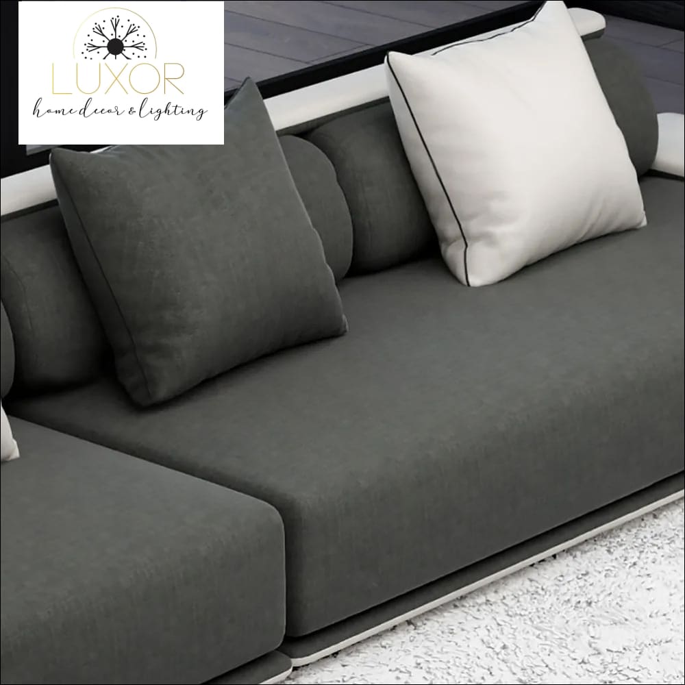 Linen Upholstered Sofa Modern Sectional Sofa