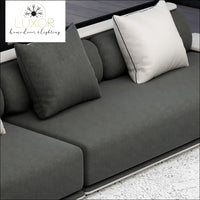 Linen Upholstered Sofa Modern Sectional Sofa
