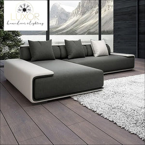 Linen Upholstered Sofa Modern Sectional Sofa