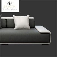 Linen Upholstered Sofa Modern Sectional Sofa