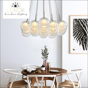 chandeliers Clive Glass Ball Chandelier - Luxor Home Decor & Lighting