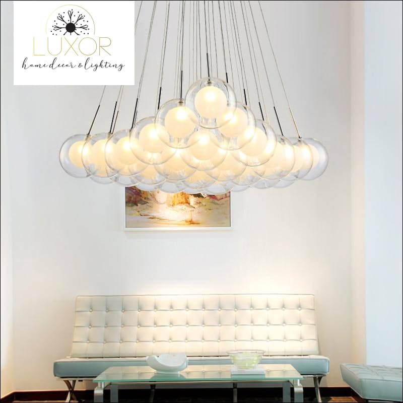 chandeliers Clive Glass Ball Chandelier - Luxor Home Decor & Lighting