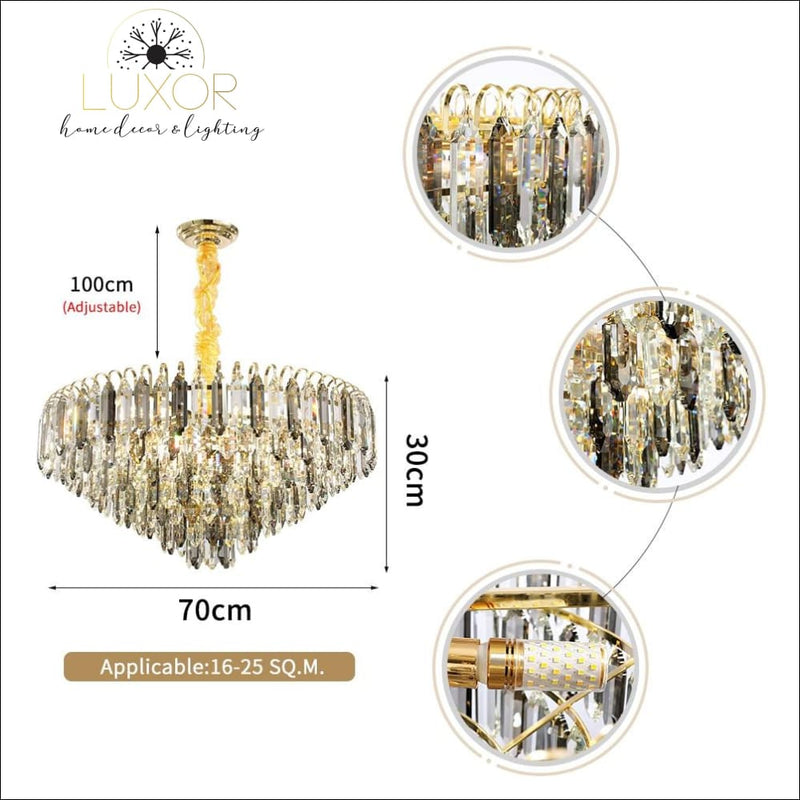 chandelier Colasa Crystal Chandelier - Luxor Home Decor & Lighting