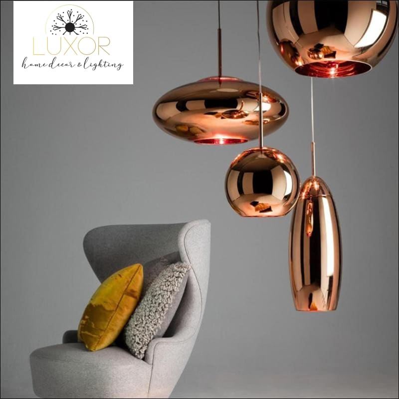 pendant lighting Coppertina Glass Pendants - Luxor Home Decor & Lighting