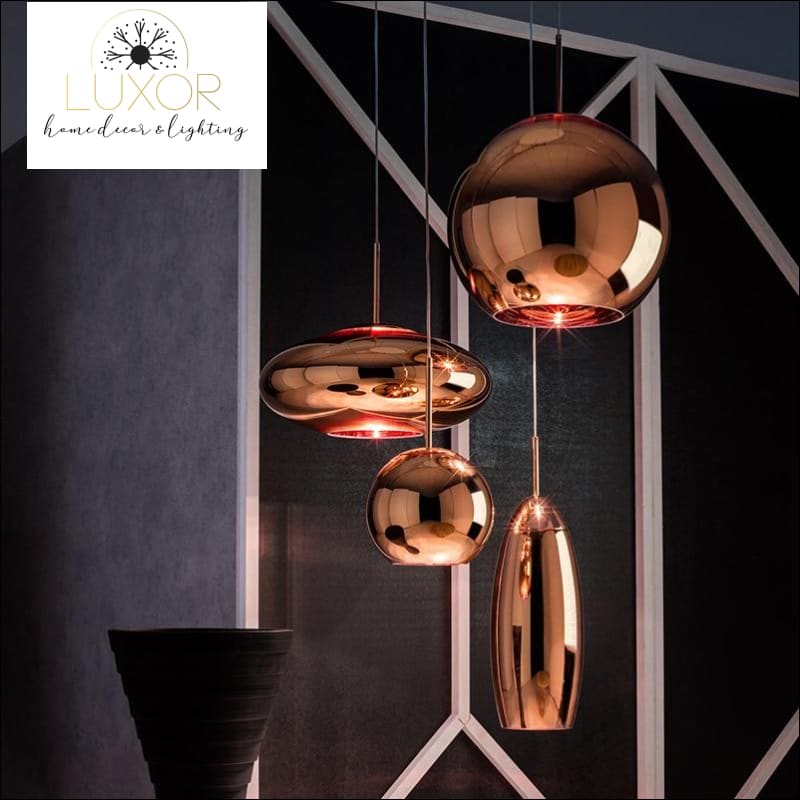 pendant lighting Coppertina Glass Pendants - Luxor Home Decor & Lighting