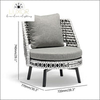 Cora Gray 5 Piece Patio Set - Outdoor Seating