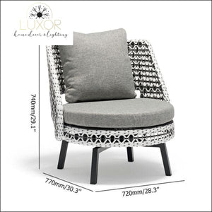 Cora Gray 5 Piece Patio Set - Outdoor Seating