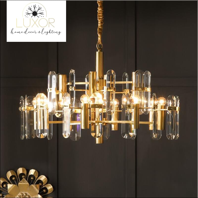 chandeliers Corte Gold Chandelier - Luxor Home Decor & Lighting