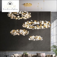 Cosmo White Flower Chandelier - chandeliers