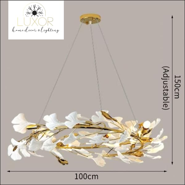 Cosmo White Flower Chandelier - Dia100cm / Cold Light 6000K - chandeliers