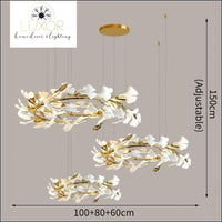 Cosmo White Flower Chandelier - Dia100x80x60cm / Cold Light 6000K - chandeliers