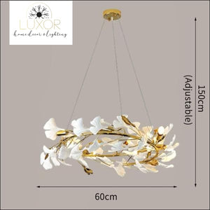 Cosmo White Flower Chandelier - Dia60cm / Cold Light 6000K - chandeliers