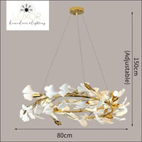 Cosmo White Flower Chandelier - Dia80cm / Cold Light 6000K - chandeliers