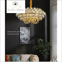 chandeliers Cranston Gold Crystal Chandelier - Luxor Home Decor & Lighting