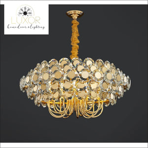 chandeliers Cranston Gold Crystal Chandelier - Luxor Home Decor & Lighting