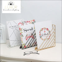 wall decor Creative Nordic Iron Wall Mounted Organization Magazine Holder - Luxor Home Decor & Lighting