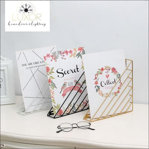 wall decor Creative Nordic Iron Wall Mounted Organization Magazine Holder - Luxor Home Decor & Lighting