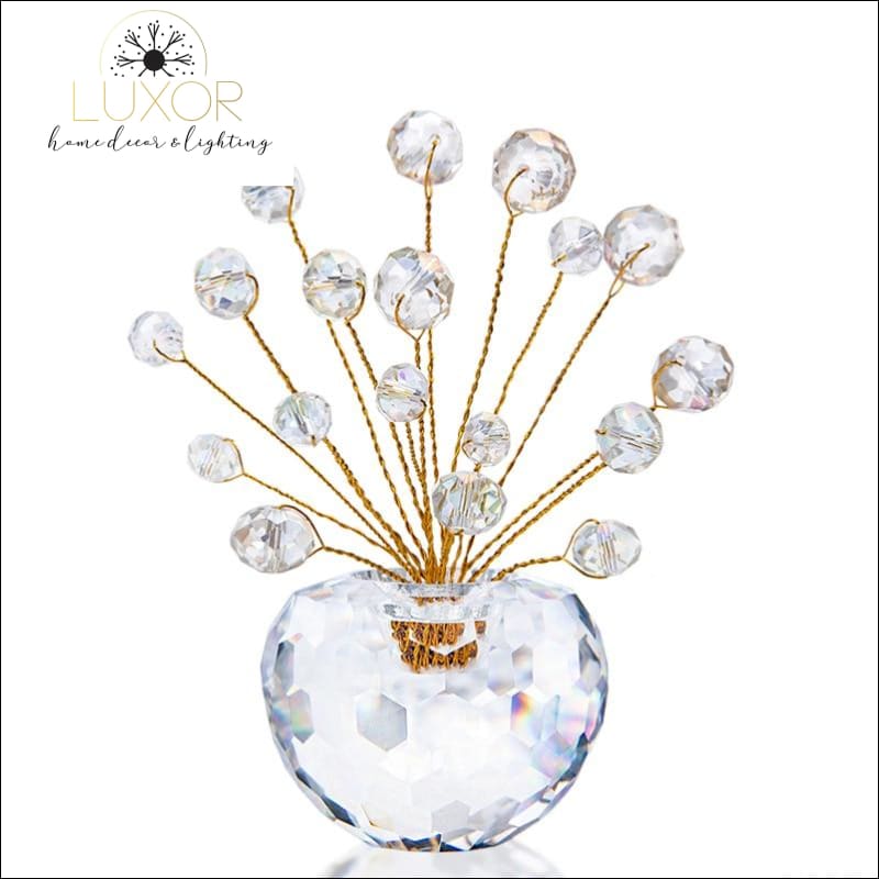 decorative objects Crystal Bonsai Crystal Tree Figurine - Luxor Home Decor & Lighting