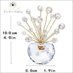 decorative objects Crystal Bonsai Crystal Tree Figurine - Luxor Home Decor & Lighting
