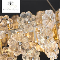 Crystal Flower Chandelier - chandeliers