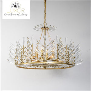 chandeliers Crystal Rinkle Chandelier - Luxor Home Decor & Lighting