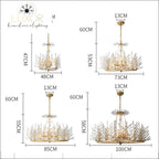 chandeliers Crystal Rinkle Chandelier - Luxor Home Decor & Lighting