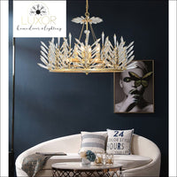 chandeliers Crystal Rinkle Chandelier - Luxor Home Decor & Lighting