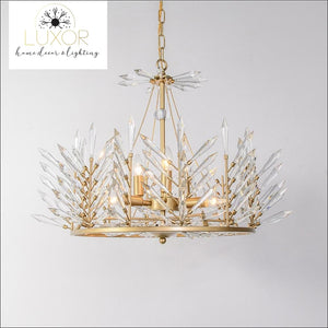 chandeliers Crystal Rinkle Chandelier - Luxor Home Decor & Lighting