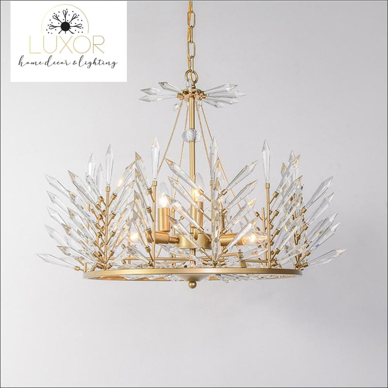 chandeliers Crystal Rinkle Chandelier - Luxor Home Decor & Lighting