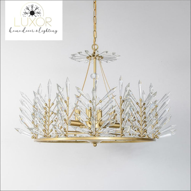 chandeliers Crystal Rinkle Chandelier - Luxor Home Decor & Lighting