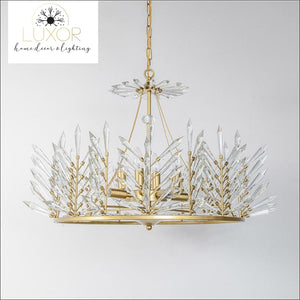 chandeliers Crystal Rinkle Chandelier - Luxor Home Decor & Lighting