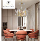 chandeliers Crystal Rinkle Chandelier - Luxor Home Decor & Lighting
