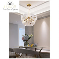 chandeliers Crystal Sea Shell Pendant Chandelier - Luxor Home Decor & Lighting