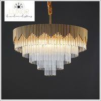 Crystal Tier Drop Chandelier - chandelier