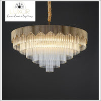 Crystal Tier Drop Chandelier - chandelier