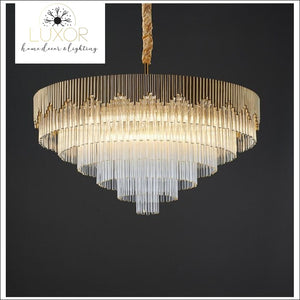 Crystal Tier Drop Chandelier - chandelier